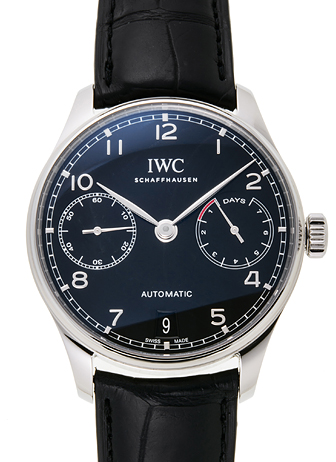 IWC ポルトギーゼ 7デイズパワーリザーブ IW500703 ブラック 新品 31202 IWC ポルトギーゼ 7デイズパワーリザーブ IW500703 ブラック 新品 31202