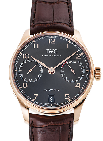 IWC ポルトギーゼ 7デイズパワーリザーブ IW500702 グレー 新品 34819 IWC ポルトギーゼ 7デイズパワーリザーブ IW500702 グレー 新品 34819