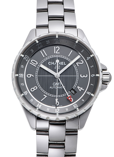シャネル J12 クロマティックGMT H3099 グレー USED 37804 シャネル J12 クロマティックGMT H3099 グレー USED 37804
