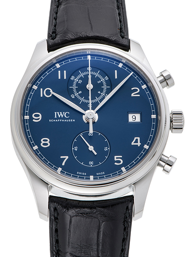 IWC ポルトギーゼ クロノグラフ クラシック IW390303 ブルー 新品 38218 IWC ポルトギーゼ クロノグラフ クラシック IW390303 ブルー 新品 38218