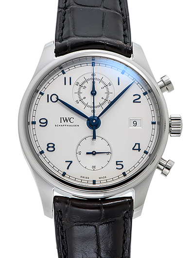 IWC ポルトギーゼ クロノグラフ クラシック IW390302 シルバー 新品 44368 IWC ポルトギーゼ クロノグラフ クラシック IW390302 シルバー 新品 44368