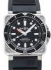 ¥Ù¥ë¡õ¥í¥¹ BR03-92 ¥À¥¤¥Ð¡¼ ¥Ö¥é¥Ã¥¯ (Bell&Ross BR03-92 Diver)/ Ref.BR0392-D-BL-ST/SRB